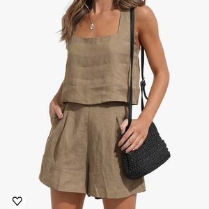 Linen Matching 2 Piece Set